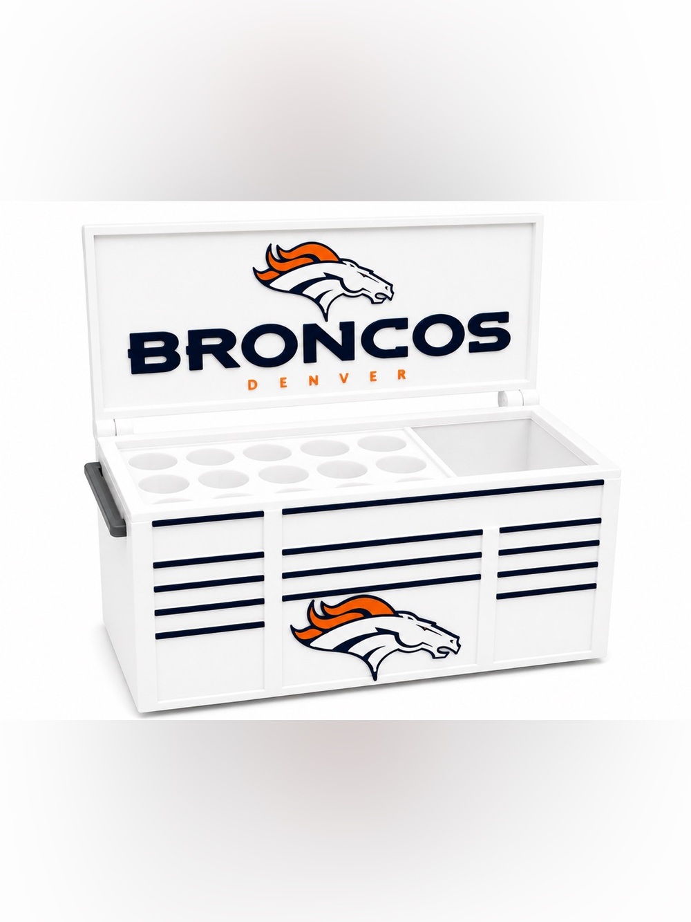 Denver Broncos Mini Toolbox Pen And Trinket Holder Desk Top Organizer